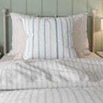 Laura Ashley Painterly Stripe Dark Seaspray Cushion