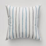 Laura Ashley Painterly Stripe Pale Steel Cushion