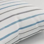 Laura Ashley Painterly Stripe Pale Steel Cushion