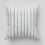 Laura Ashley Painterly Stripe Pale Steel Cushion