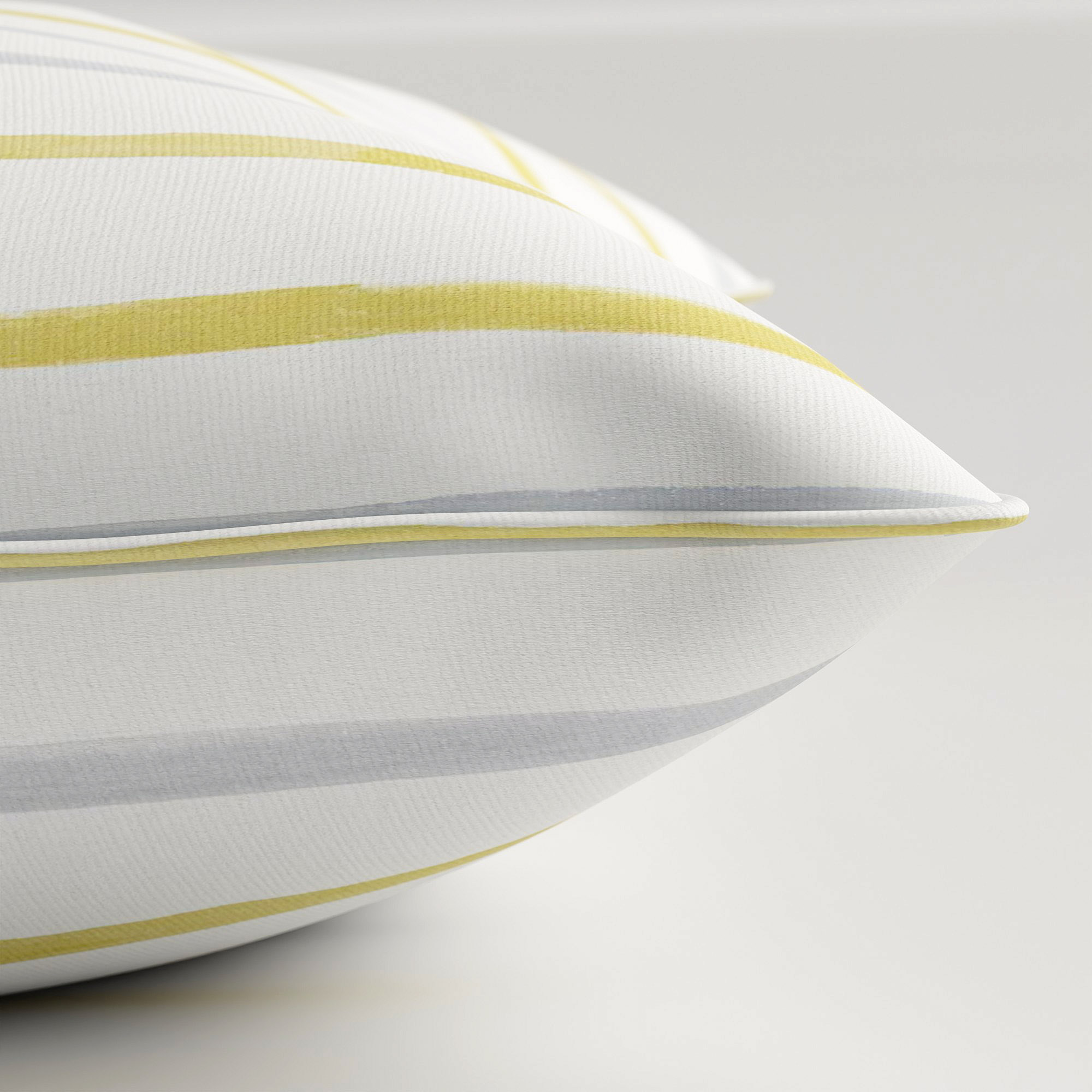Laura Ashley Painterly Stripe Yellow Cushion - Image 4