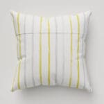 Laura Ashley Painterly Stripe Yellow Cushion