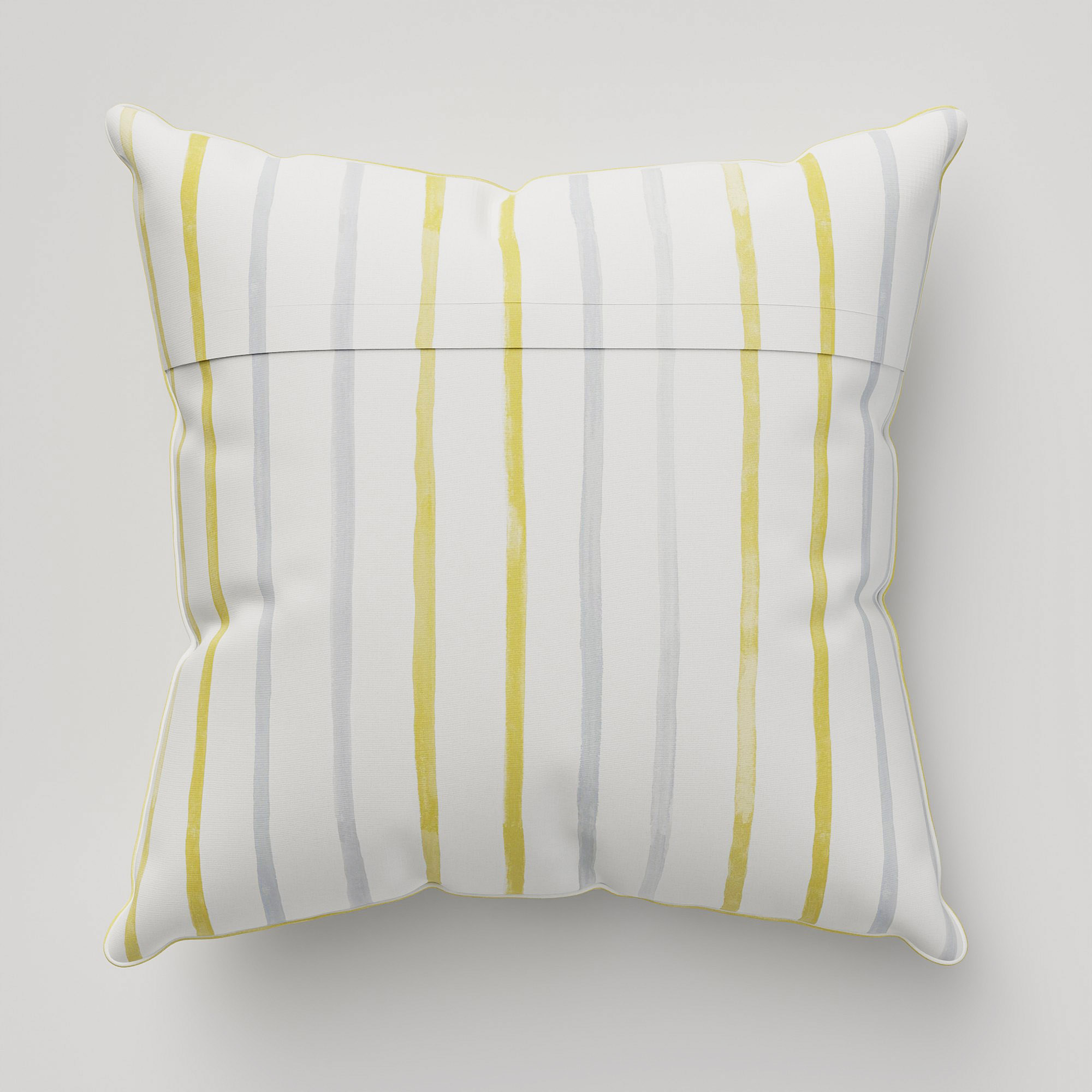 Laura Ashley Painterly Stripe Yellow Cushion - Image 5