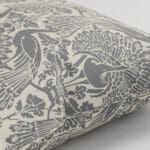 Laura Ashley Peacock Damask Steel Cushion