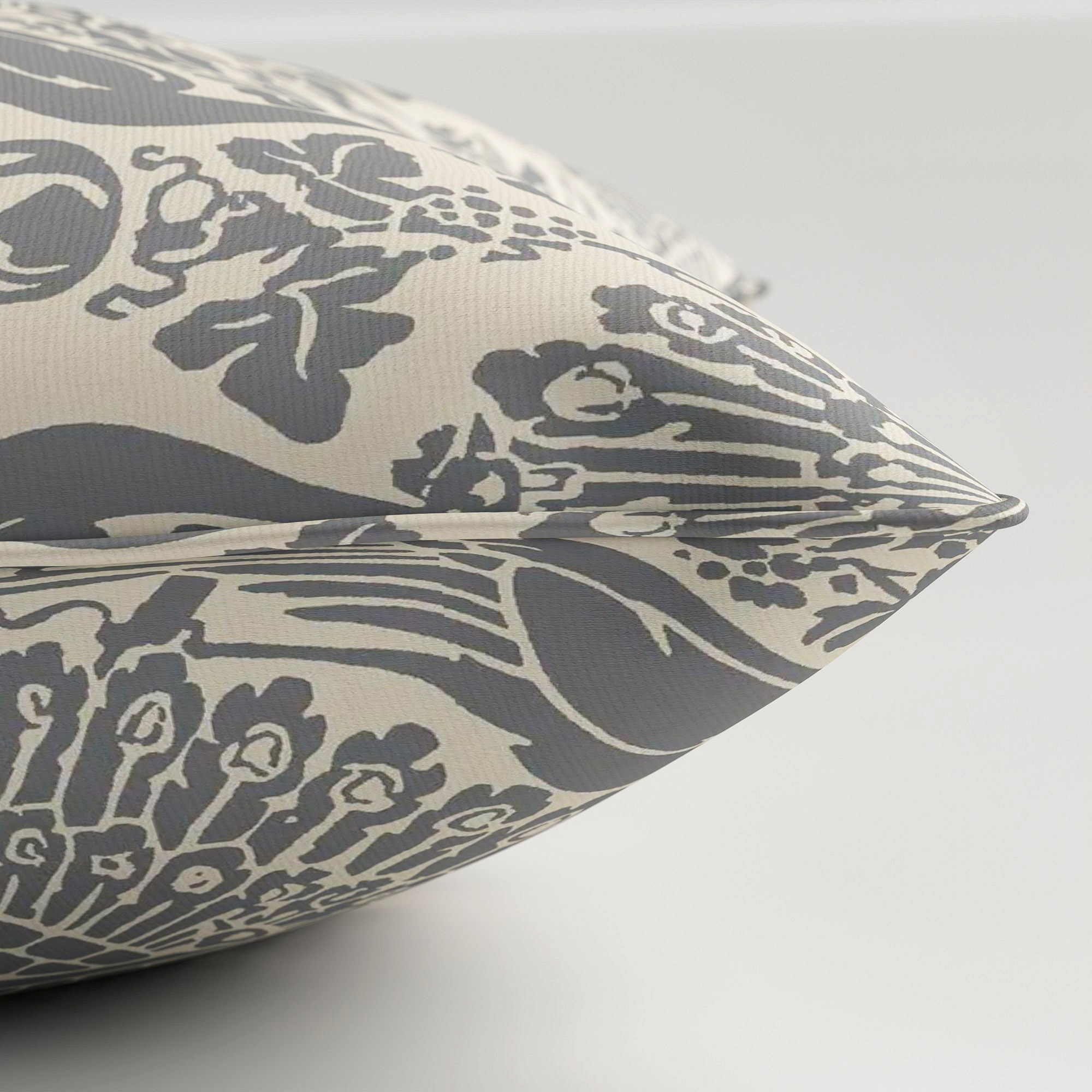 Laura Ashley Peacock Damask Steel Cushion - Image 4