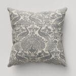 Laura Ashley Peacock Damask Steel Cushion
