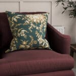 Laura Ashley Picardie Velvet Fern Cushion