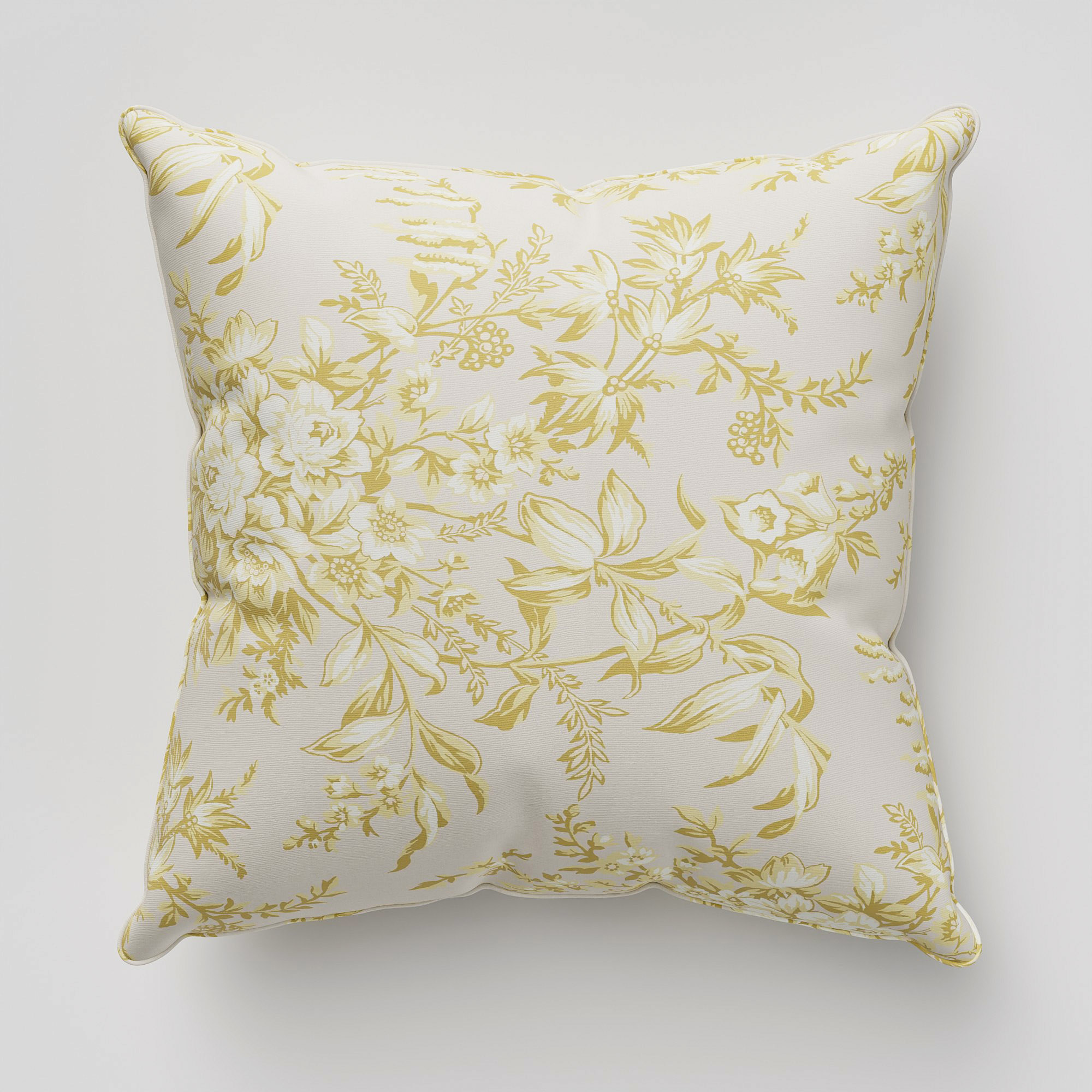 Laura Ashley Picardie Gold Cushion - Image 2