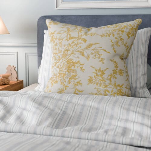 Laura Ashley Picardie Ochre Cushion