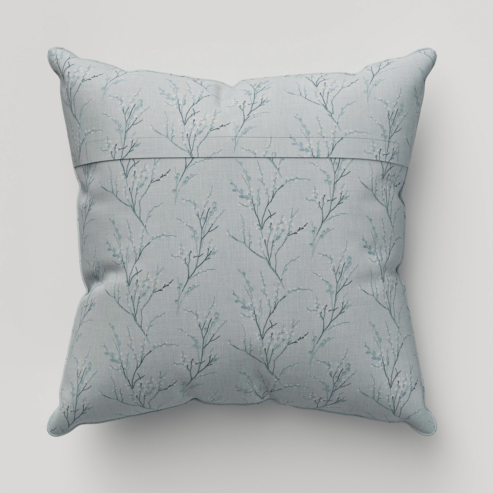 Laura Ashley Pussy Willow Embroidery Seaspray Cushion - Image 5