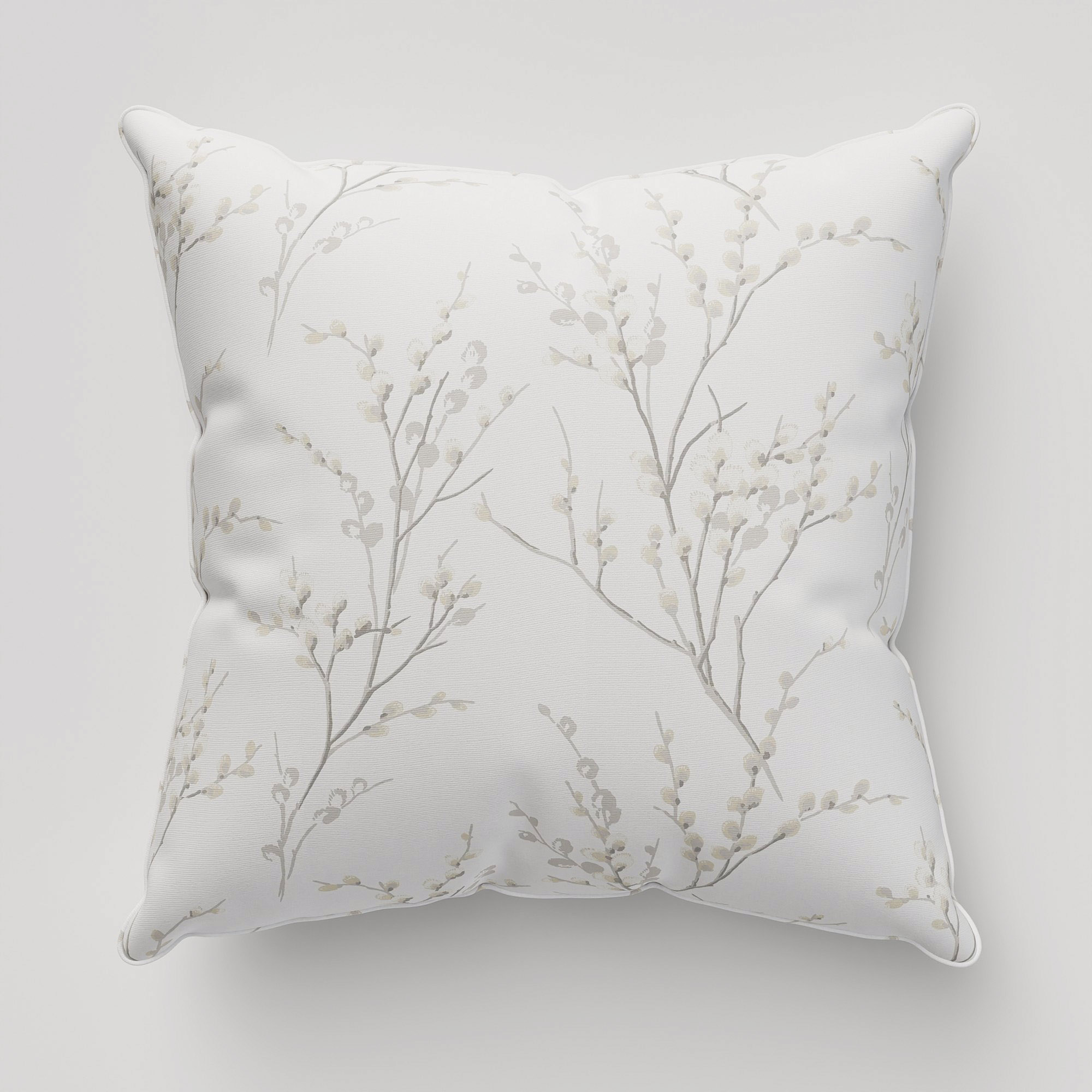 Laura Ashley Pussy Willow Dove Grey Cushion - Image 2