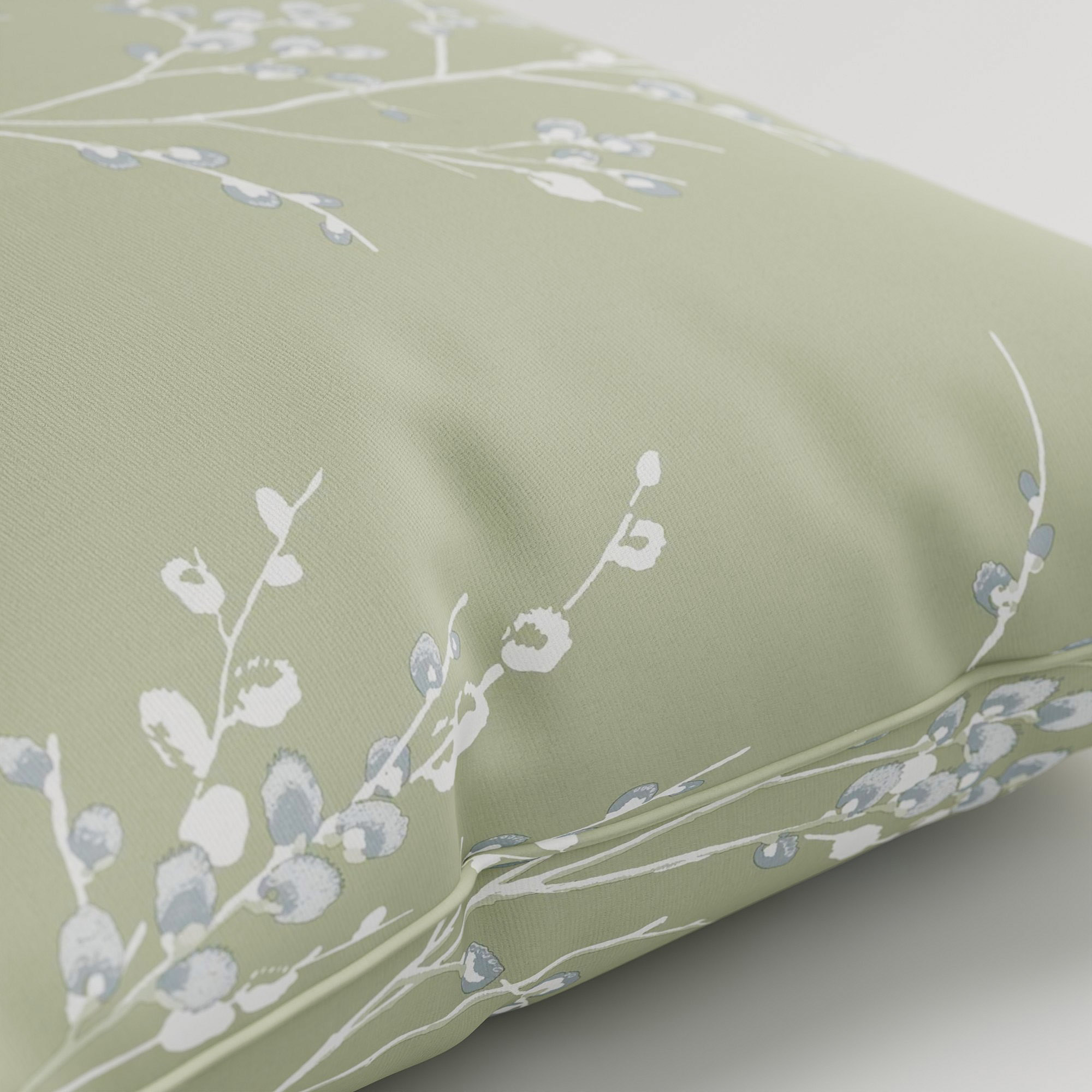 Laura Ashley Pussy Willow Moss Green Cushion - Image 3