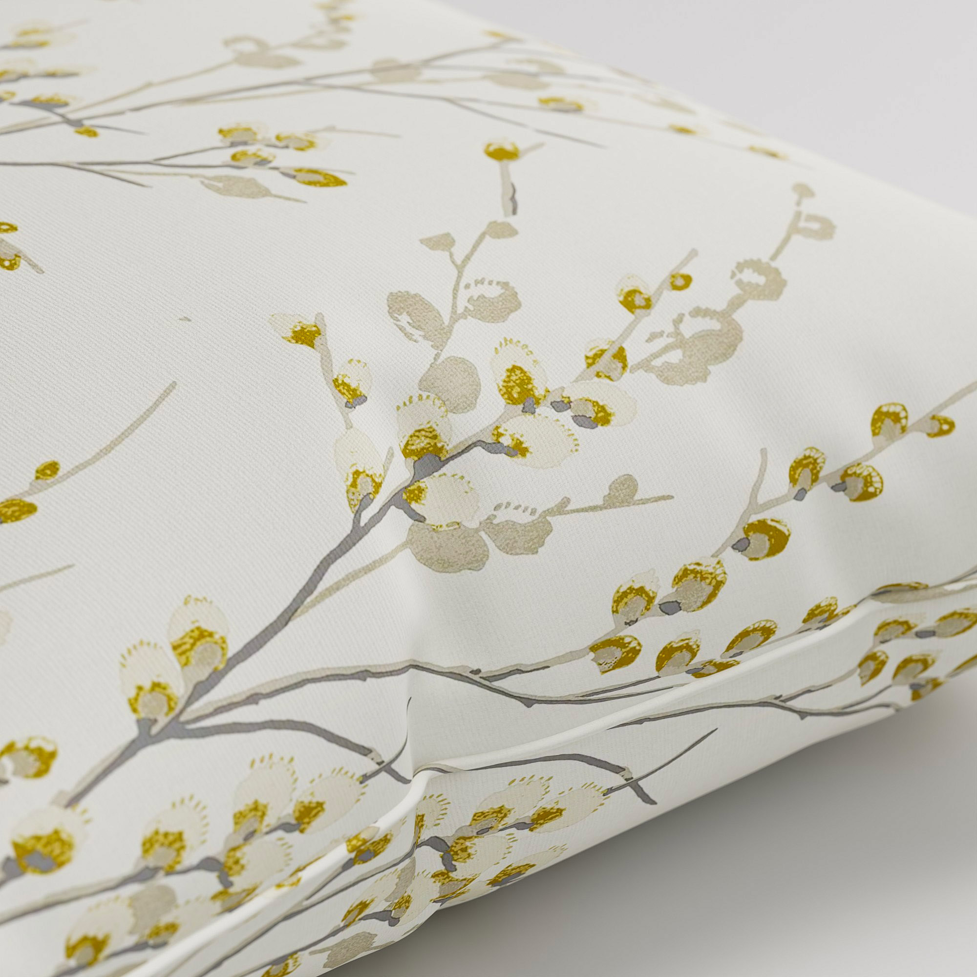 Laura Ashley Pussy Willow Ochre Yellow Cushion - Image 3