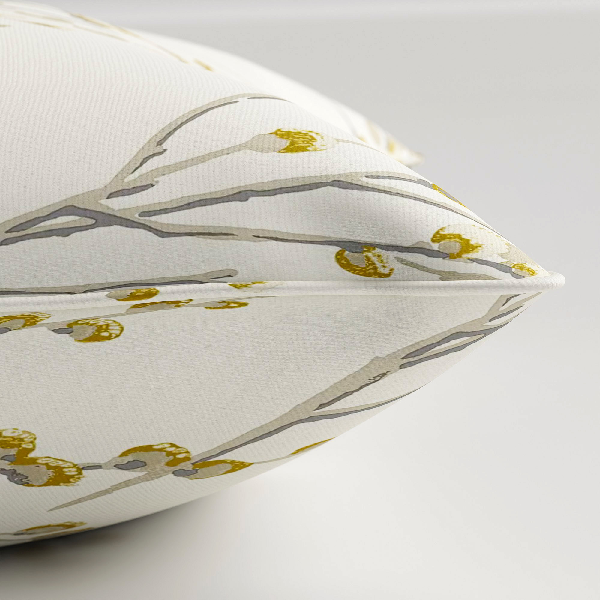 Laura Ashley Pussy Willow Ochre Yellow Cushion - Image 4
