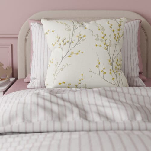 Laura Ashley Pussy Willow Ochre Yellow Cushion