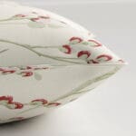 Laura Ashley Pussy Willow Winter Cranberry Red Cushion