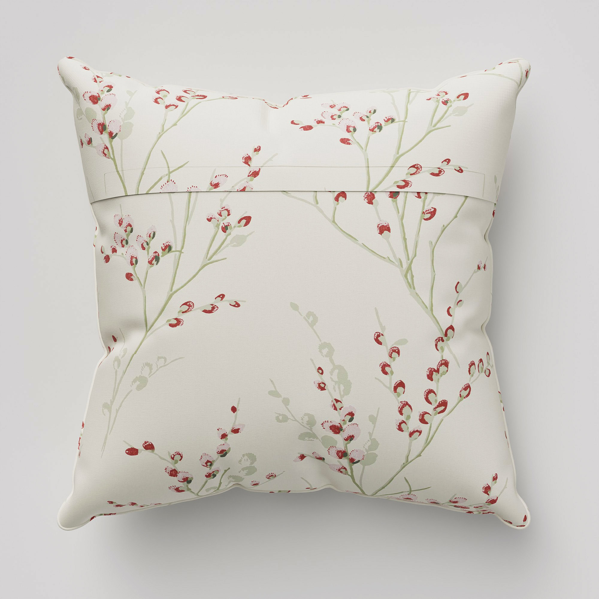 Laura Ashley Pussy Willow Winter Cranberry Red Cushion - Image 5
