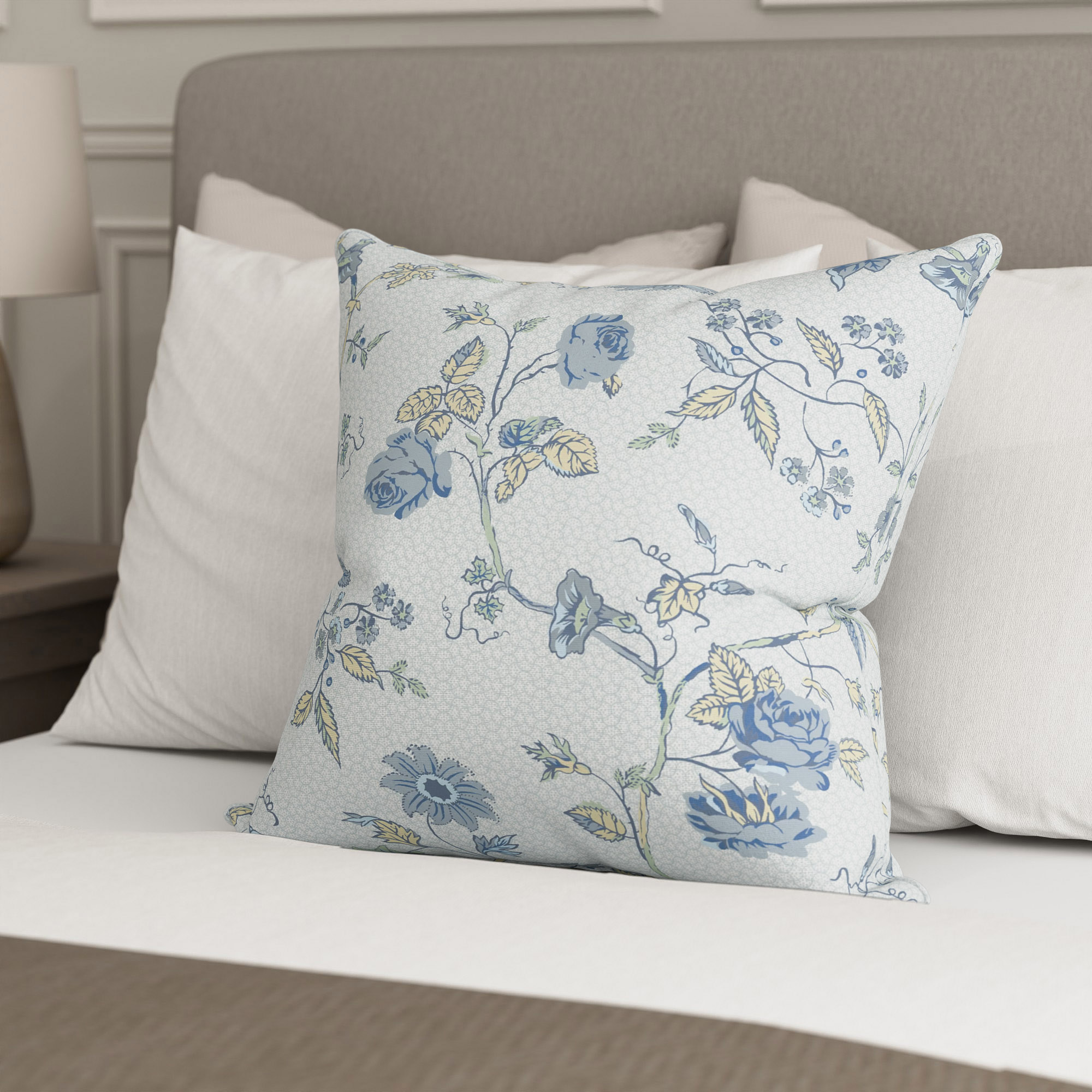 Laura Ashley Rambling Rector Blue Sky Cushion