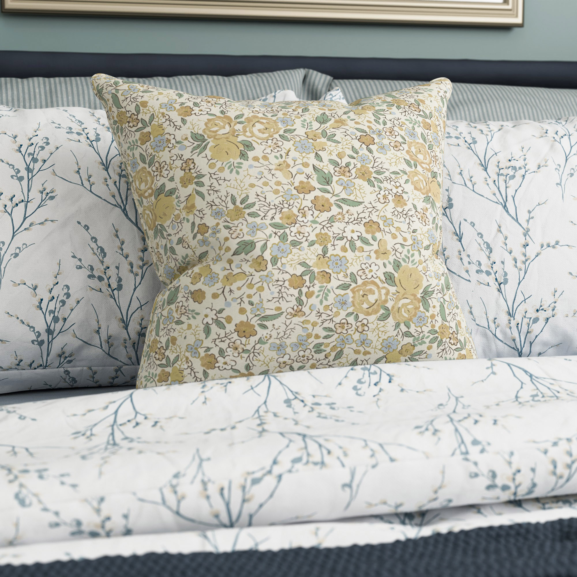 Laura Ashley Rowena Pale Gold Cushion