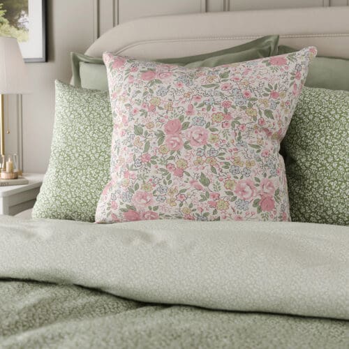 Laura Ashley Rowena Peony Pink Cushion