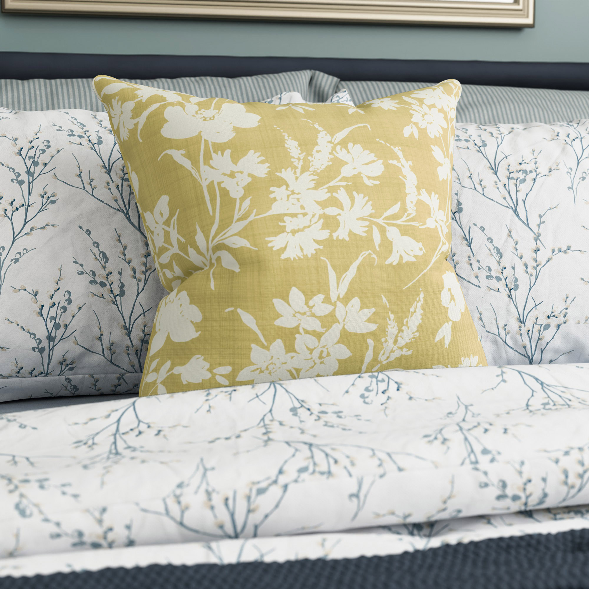 Laura Ashley Rye Gold Cushion