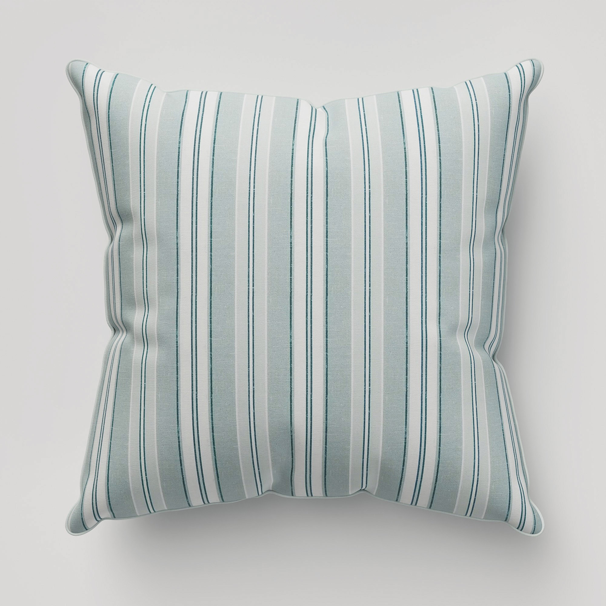 Laura Ashley Suffolk Stripe Eucalyptus Cushion - Image 2
