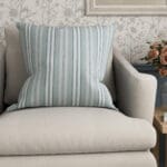 Laura Ashley Suffolk Stripe Eucalyptus Cushion