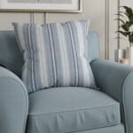 Laura Ashley Suffolk Stripe Seaspray Cushion