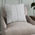 Laura Ashley Suffolk Stripe Slate Cushion
