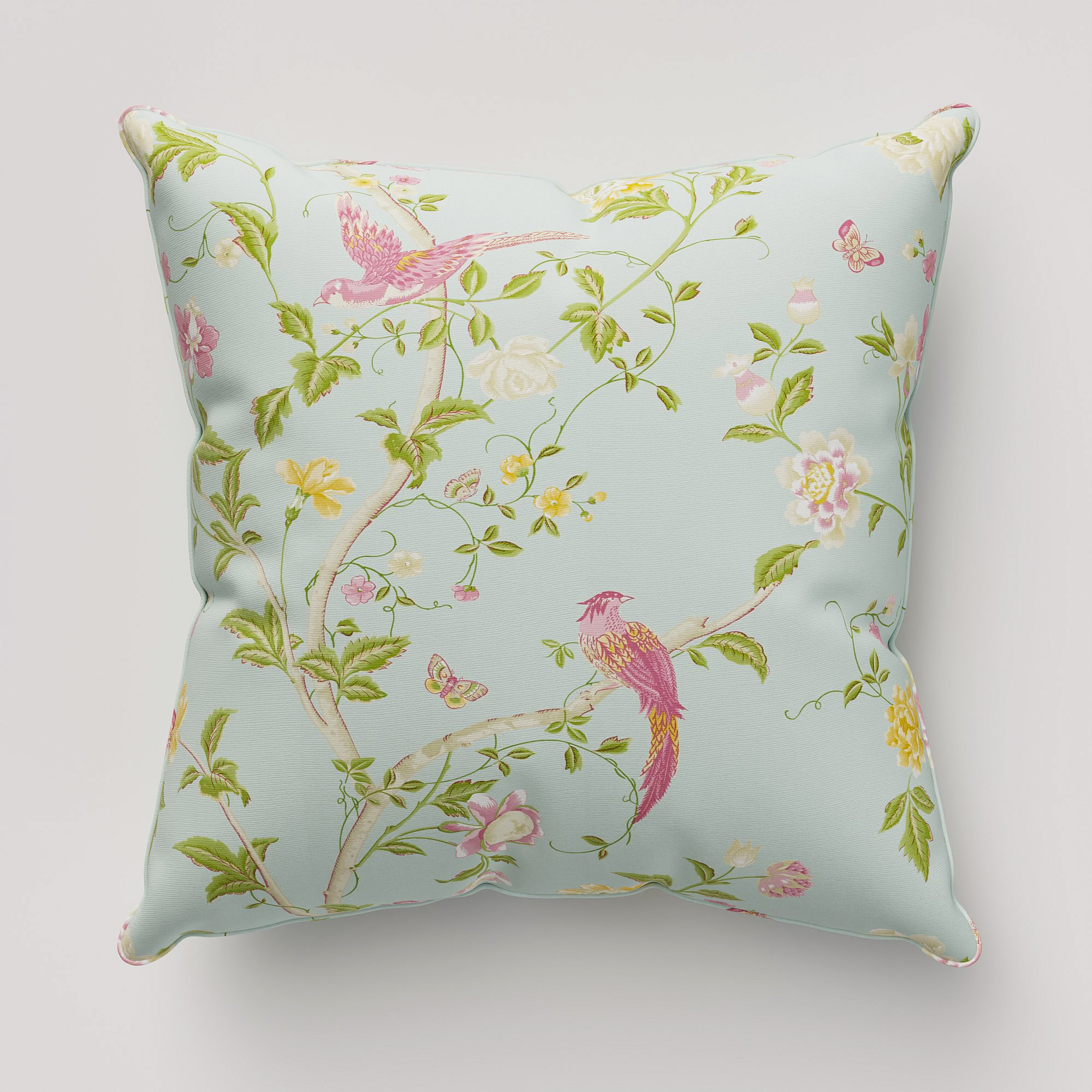 Laura Ashley Summer Palace Duck Egg Cushion - Image 2