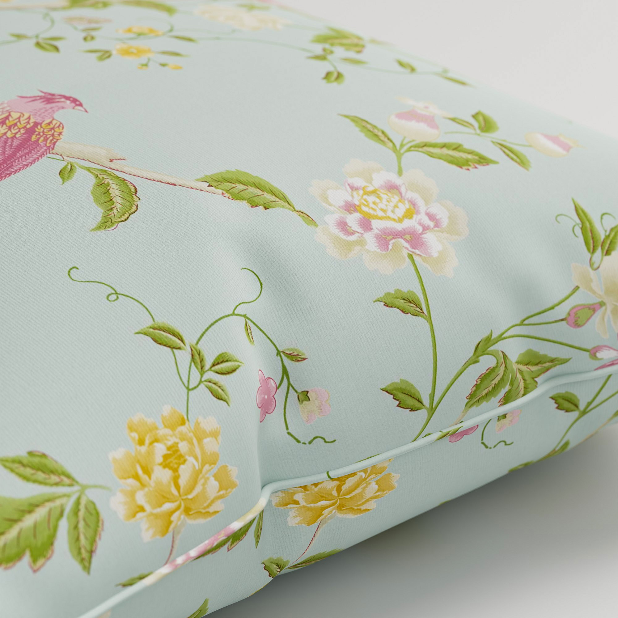 Laura Ashley Summer Palace Duck Egg Cushion - Image 3
