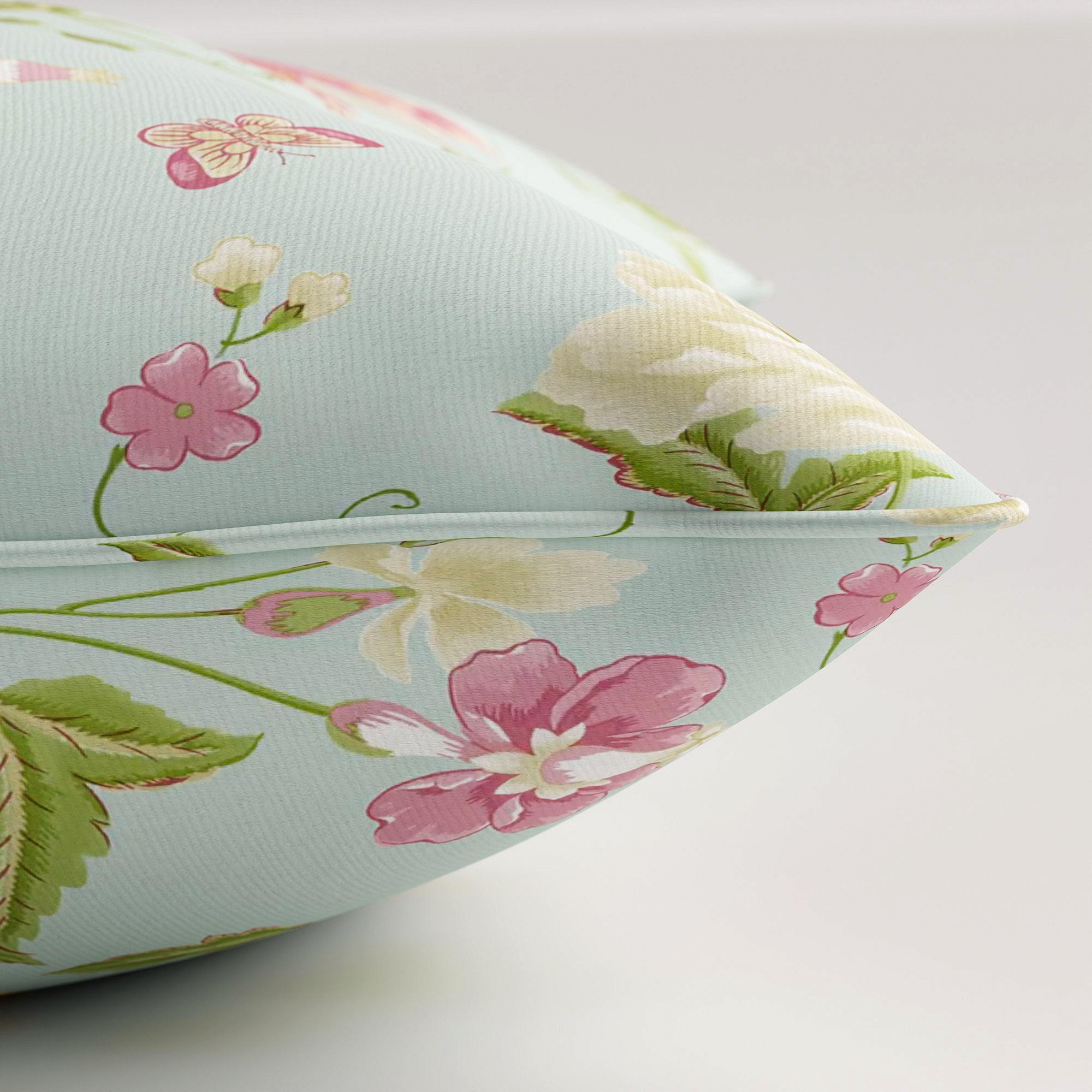 Laura Ashley Summer Palace Duck Egg Cushion - Image 4