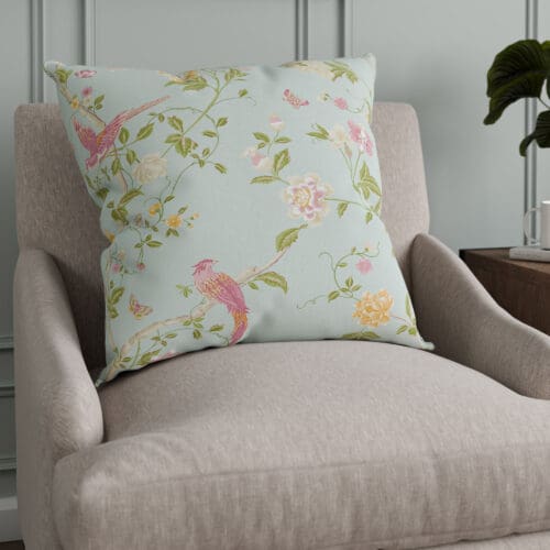 Laura Ashley Summer Palace Duck Egg Cushion