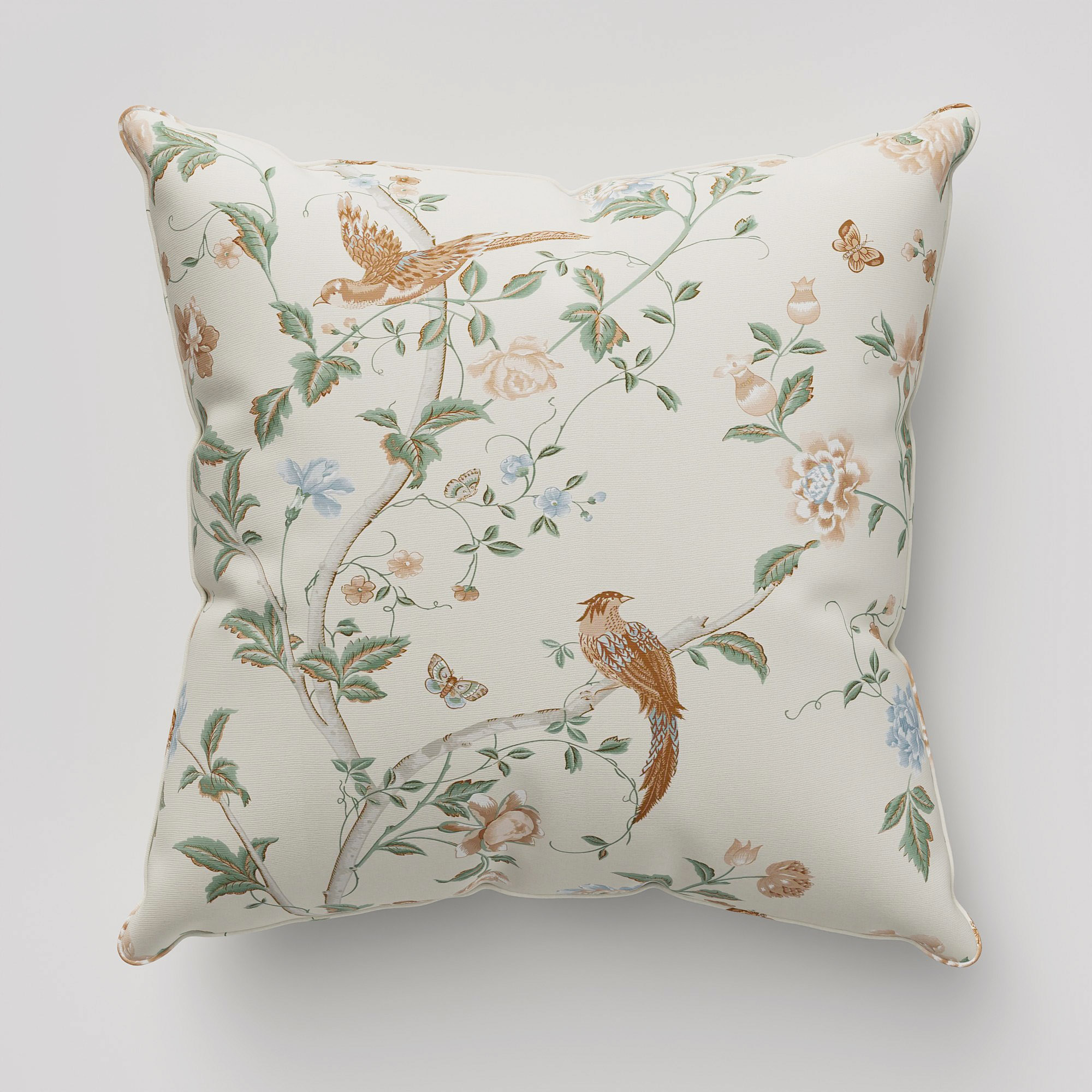 Laura Ashley Summer Palace Sage Apricot Cushion - Image 2