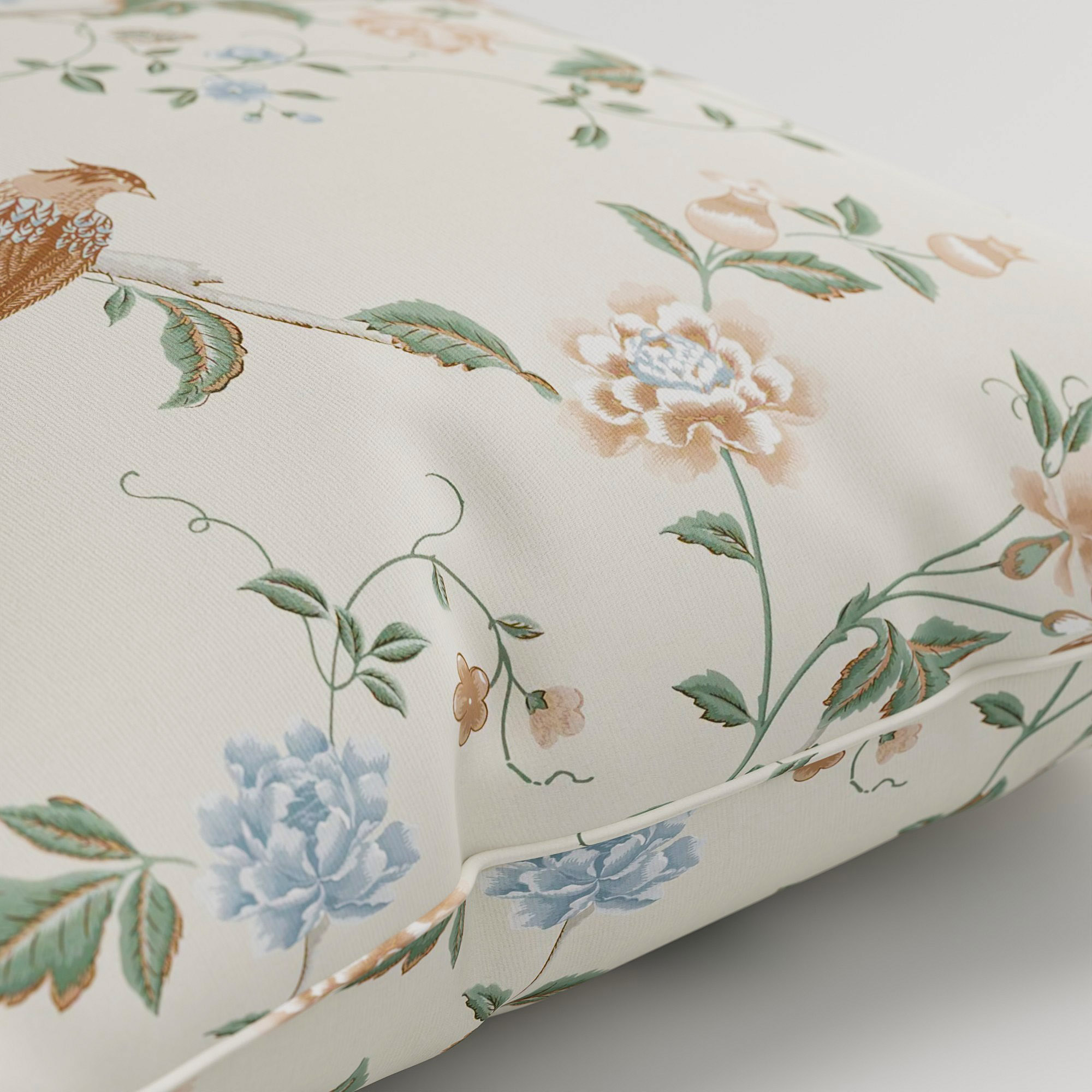 Laura Ashley Summer Palace Sage Apricot Cushion - Image 3