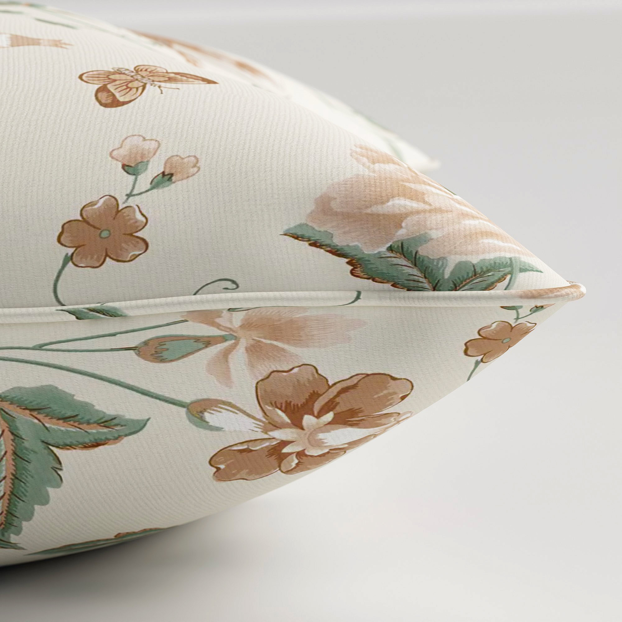 Laura Ashley Summer Palace Sage Apricot Cushion - Image 4