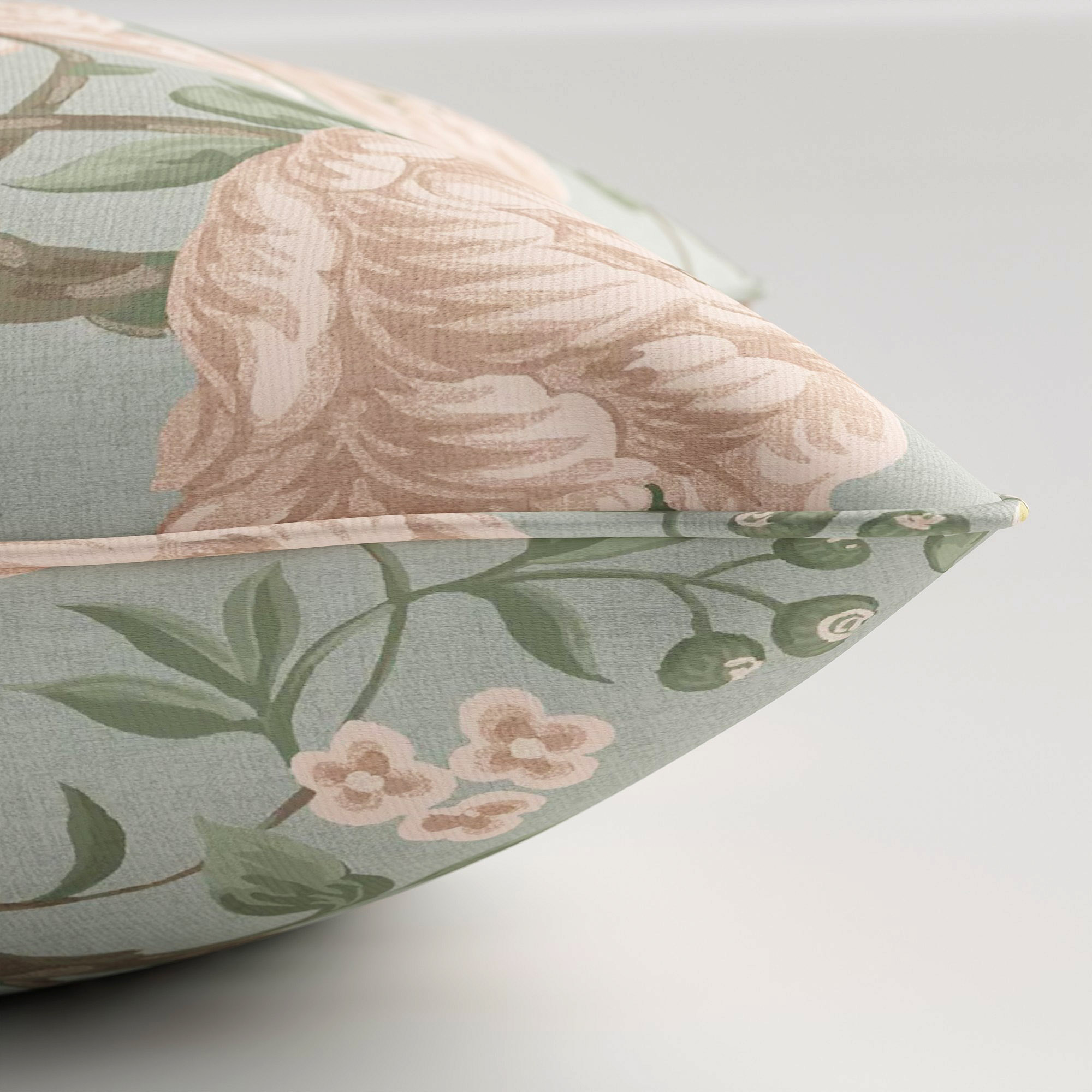 Laura Ashley Tapestry Floral Chenille Blush Cushion - Image 4