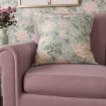 Laura Ashley Tapestry Floral Chenille Blush Cushion