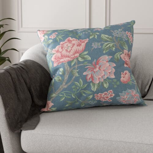 Laura Ashley Tapestry Floral Dusky Seaspray Cushion
