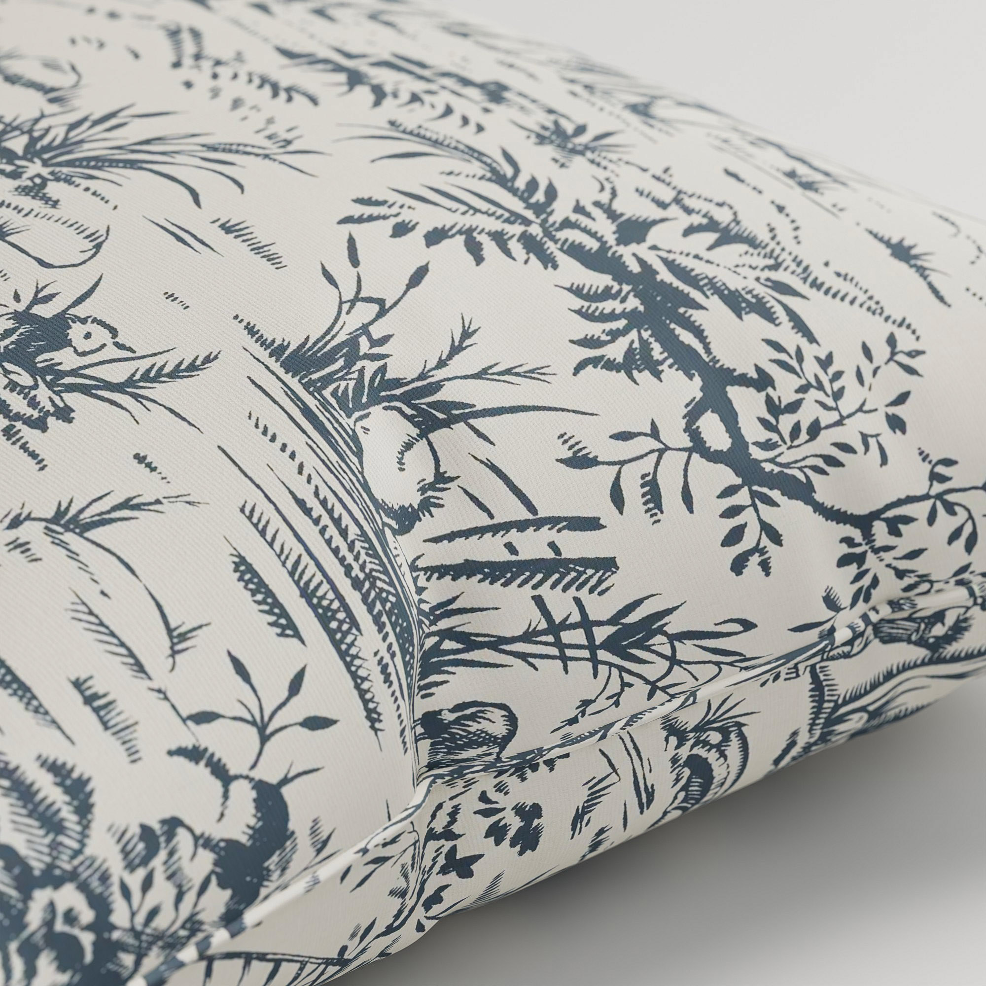 Laura Ashley Toile De Jouy Dark Seaspray Cushion - Image 3