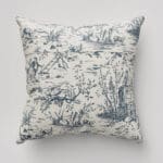 Laura Ashley Toile De Jouy Dark Seaspray Cushion