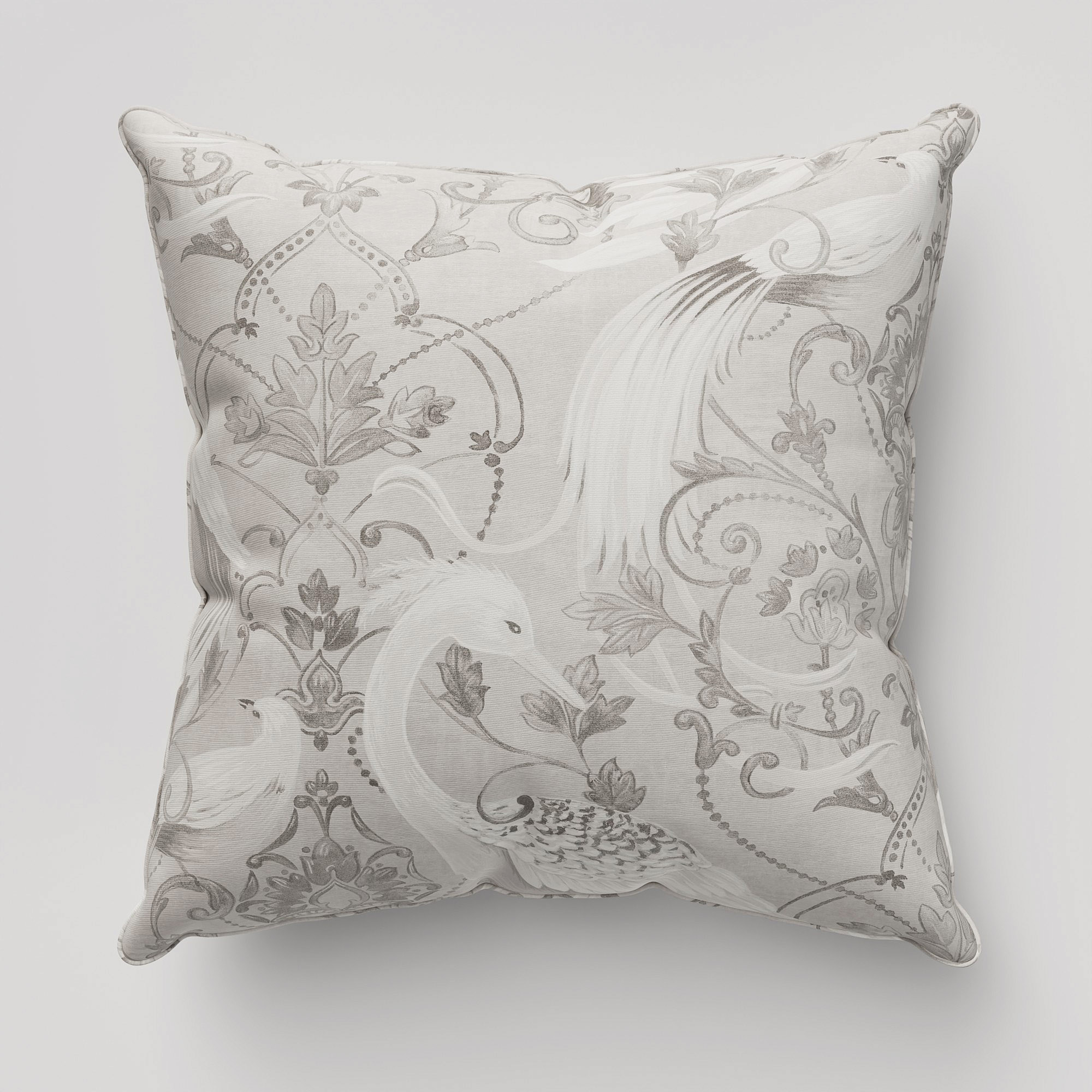 Laura Ashley Tregaron Silver Cushion - Image 2