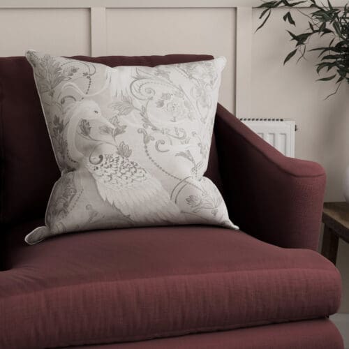 Laura Ashley Tregaron Silver Cushion