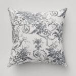 Laura Ashley Tuileries Charcoal Cushion