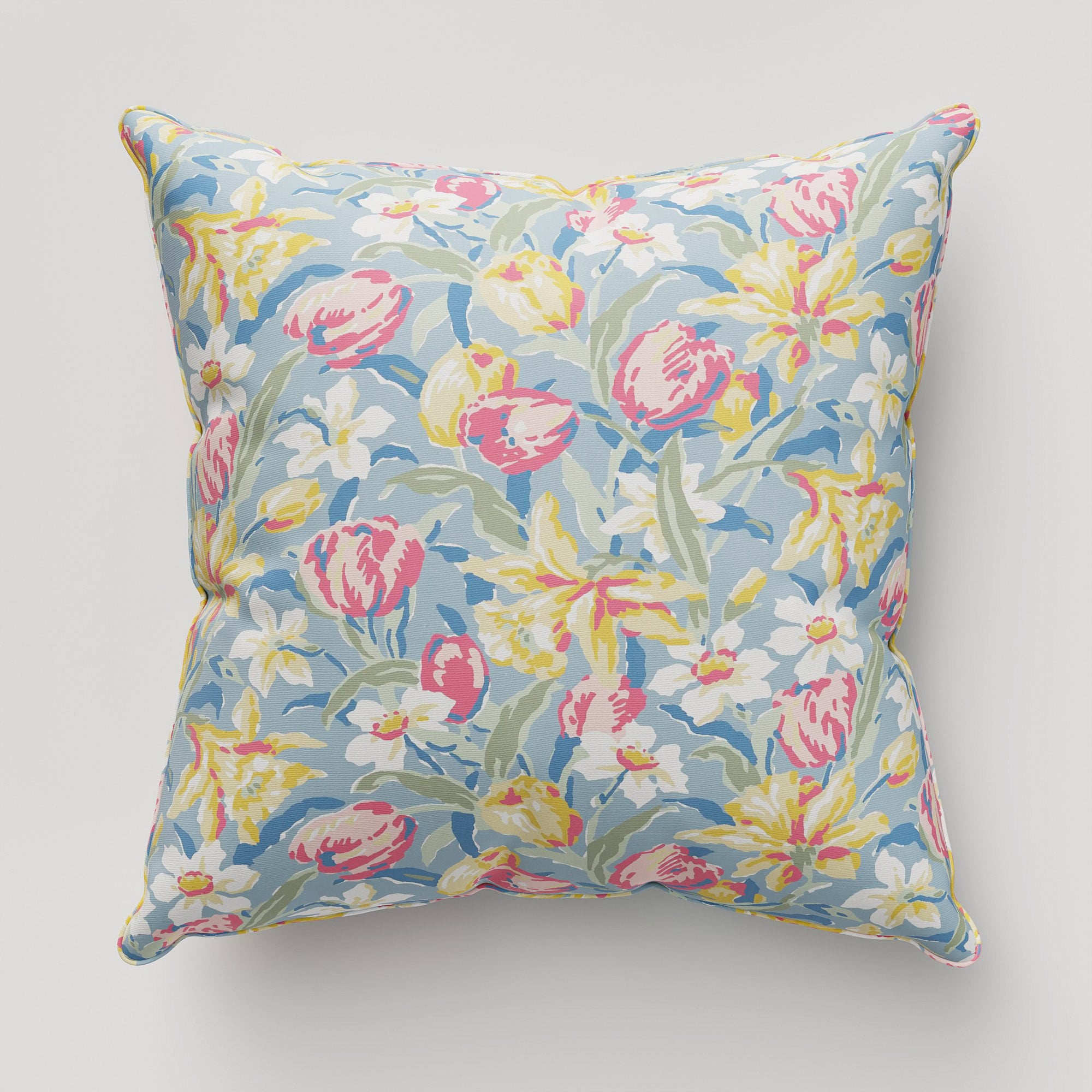 Laura Ashley Tulips China Blue Cushion - Image 2