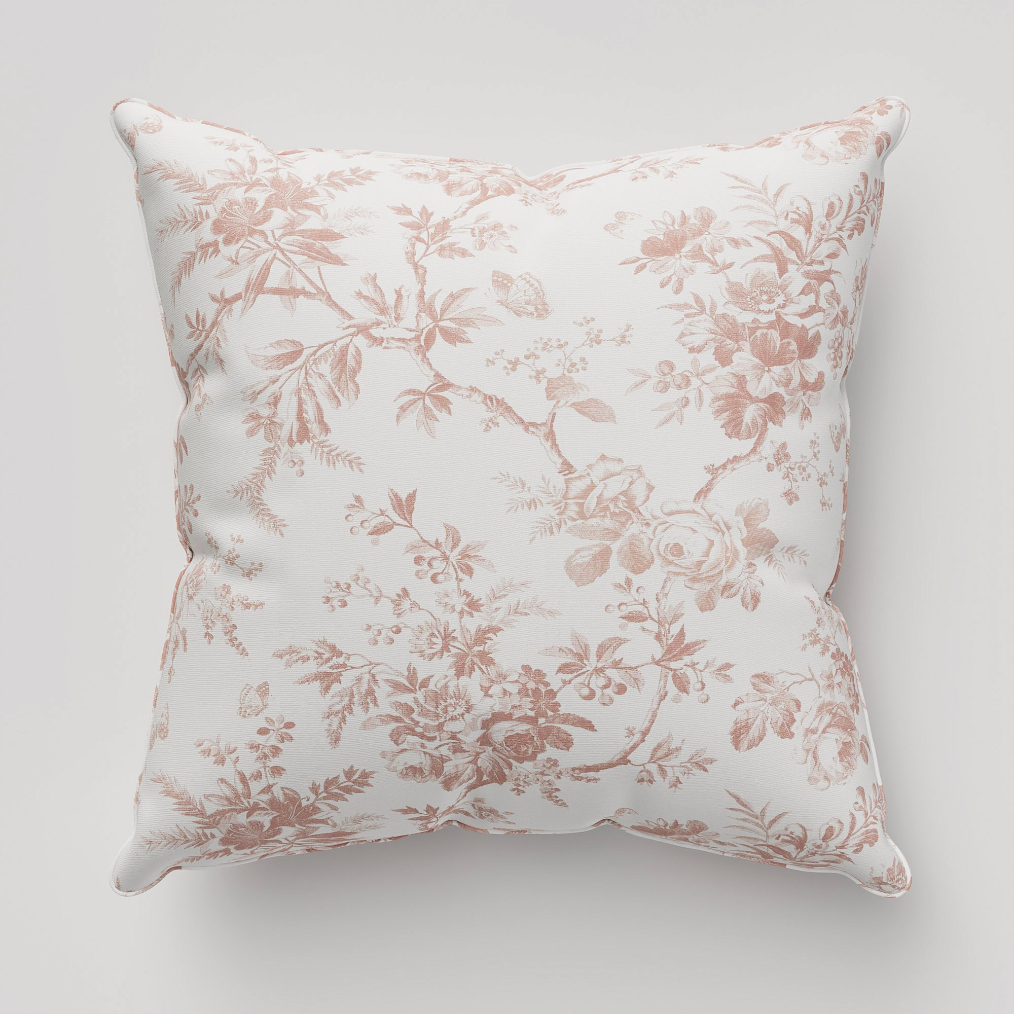 Laura Ashley Walled Garden Dark Blush Cushion - Image 2