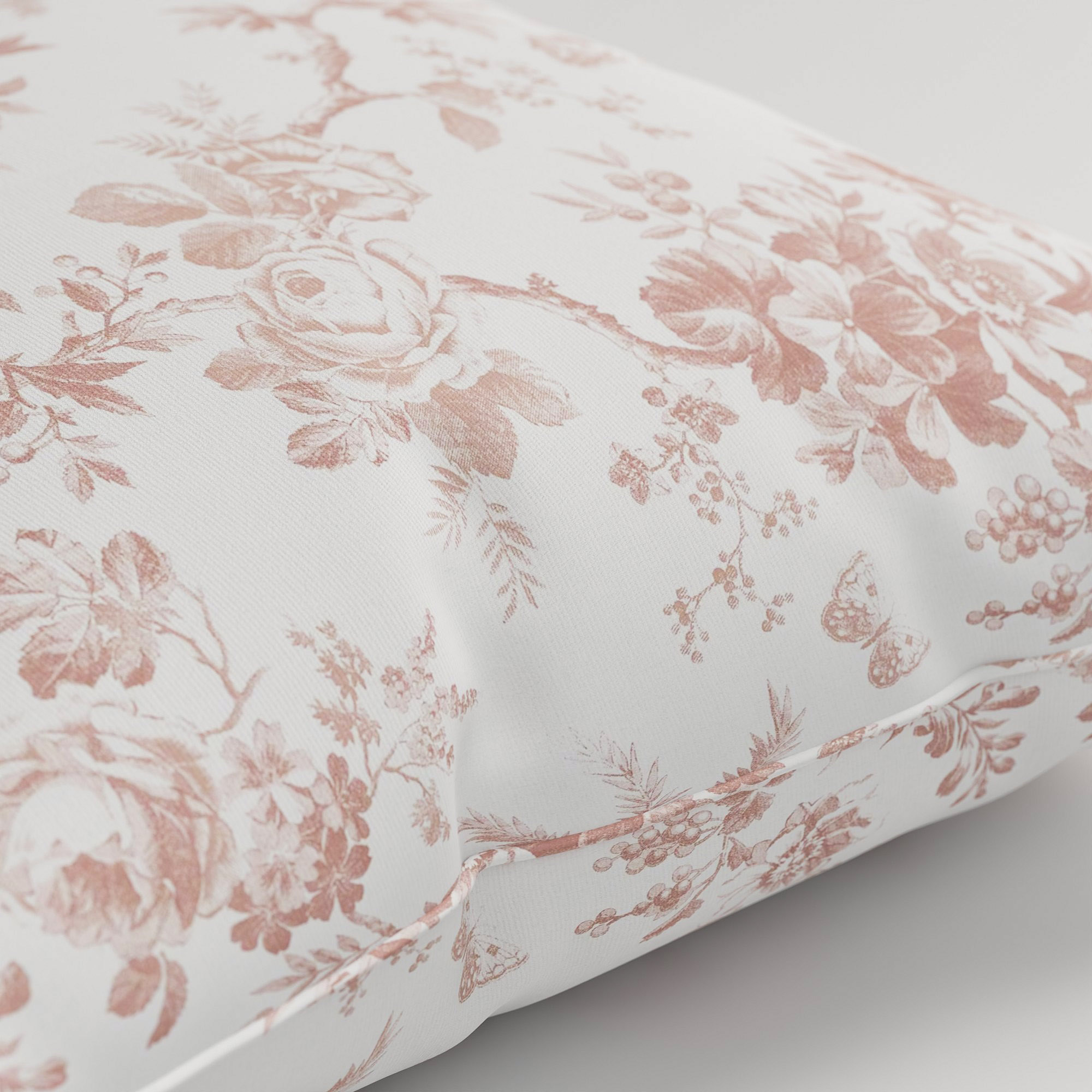 Laura Ashley Walled Garden Dark Blush Cushion - Image 3