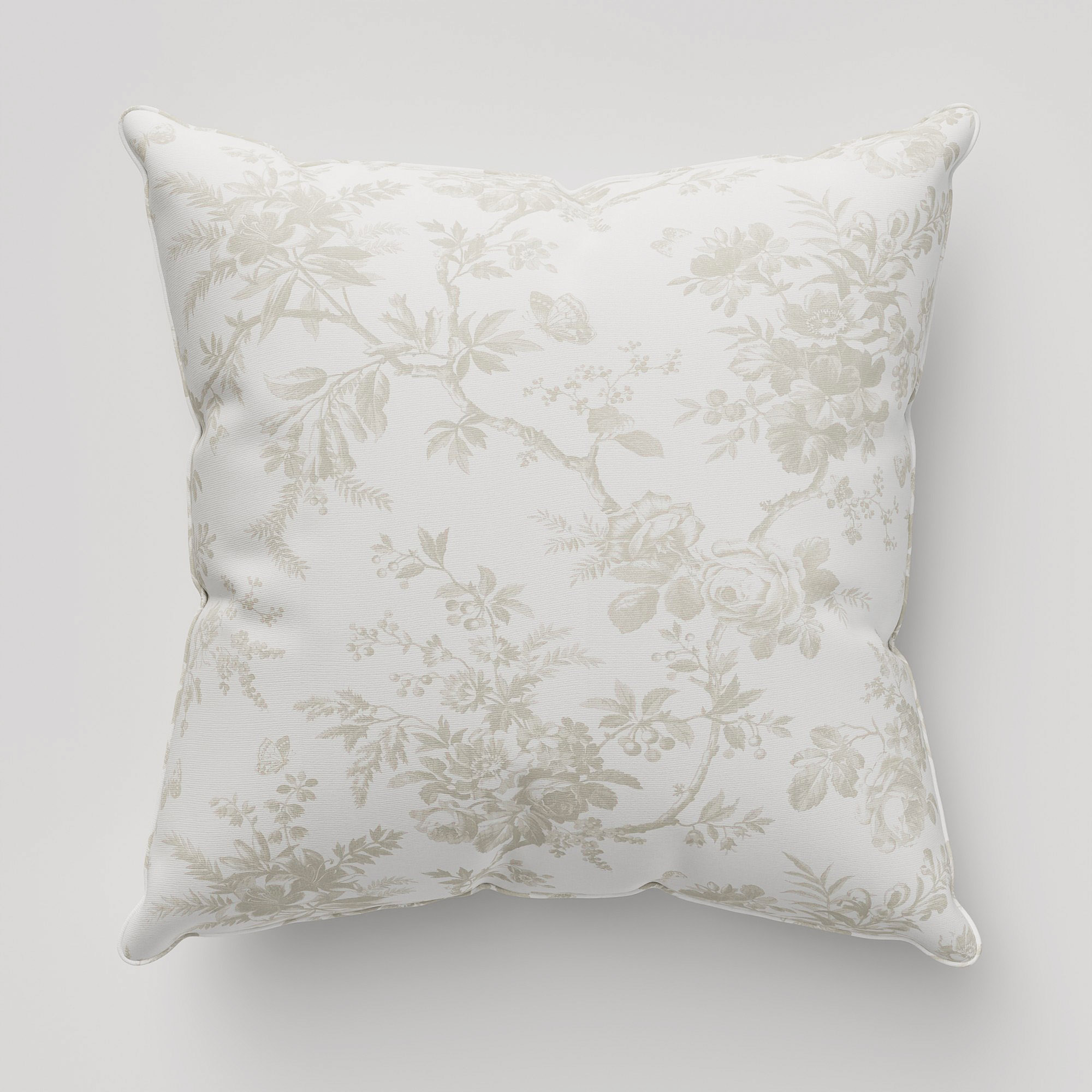 Laura Ashley Walled Garden Dove Grey Cushion - Image 2