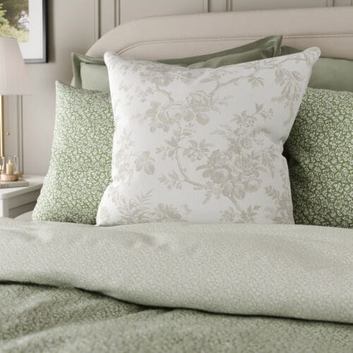 Laura Ashley Walled Garden Dove Grey Cushion