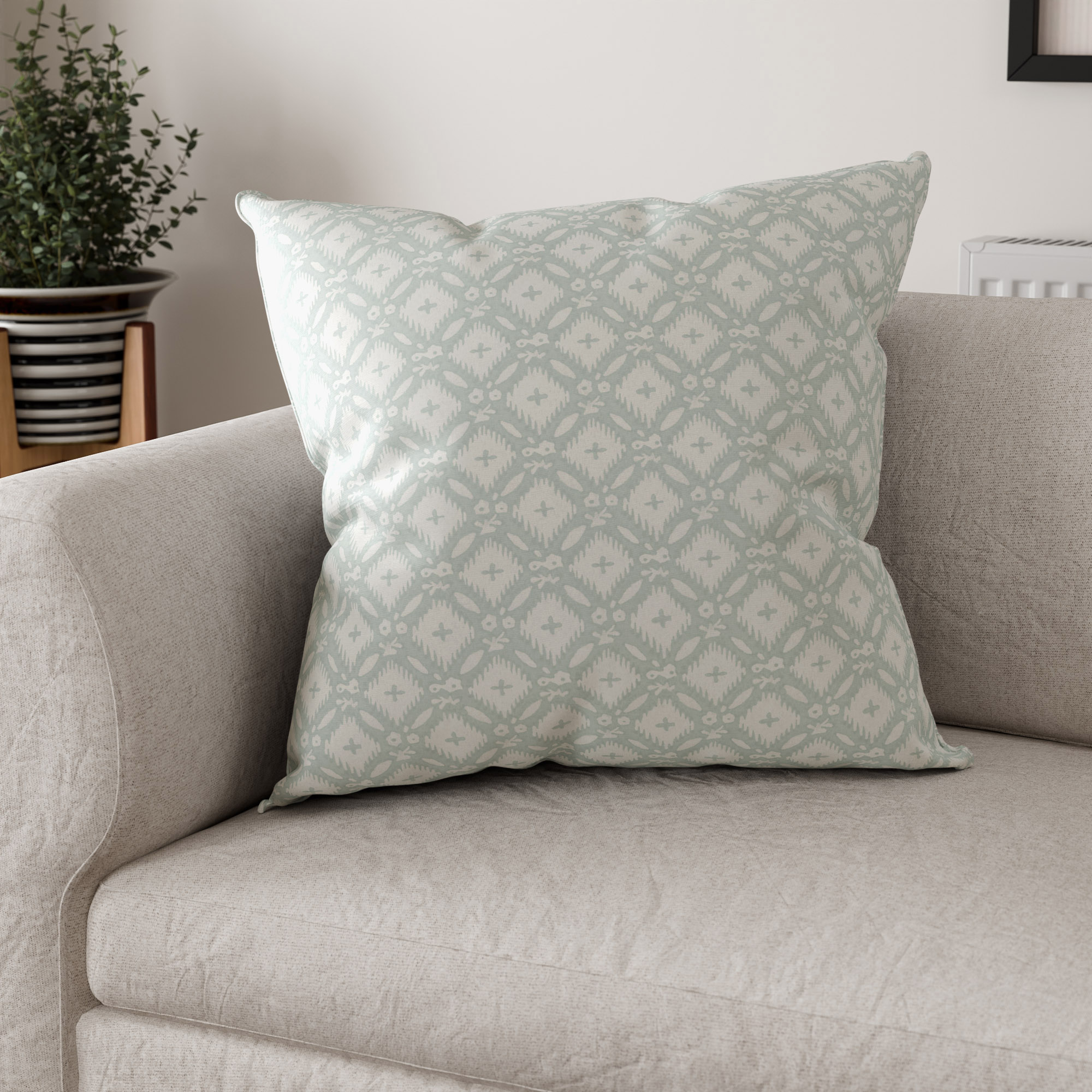 Laura Ashley Whitebrook Duck Egg Cushion